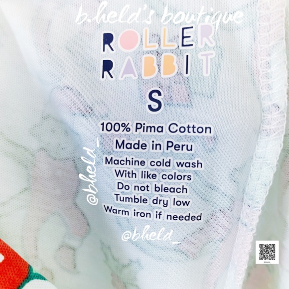 Roller Rabbit Monkey Mas Pajamas in Mint Green Size Small (S) Brand New NWT - Picture 12 of 17